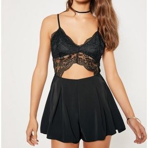 Missguided black romper